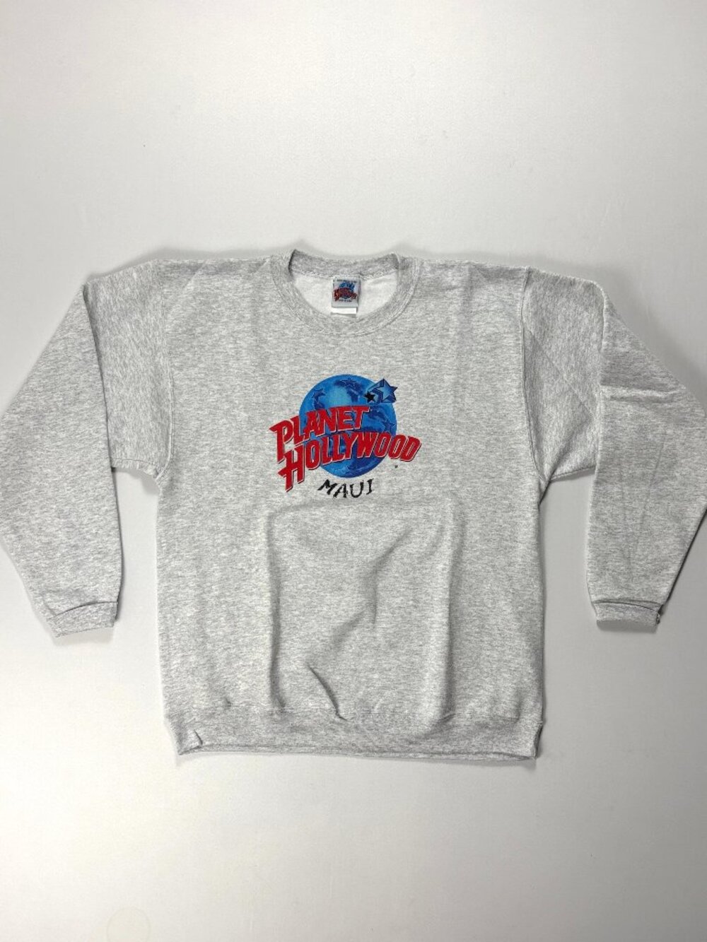 Vintage Planet Hollywood Maui Crewneck Sweatshirt Gray L Hawaii USA NWOT